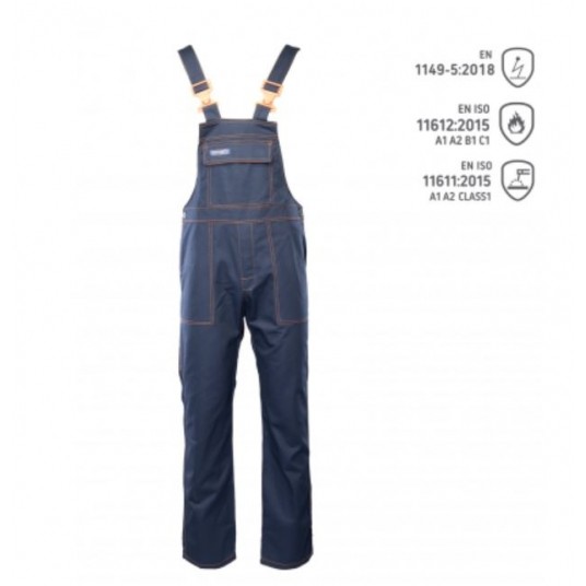 PROFLAM - spodnie ogrodniczki antystatyczne -zdjęcie numer 1