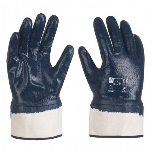 Rękawice nitrylowe ciężkie BLUE STAR 10 -zdjęcie numer 1