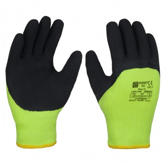 Rękawice ociepl. powl. lateks spien. WARMER TEC 11 -zdjęcie numer 1