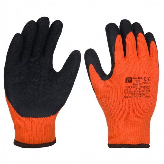 Rękawice ocieplane powl. lateks WINTER TEC 11 -zdjęcie numer 1
