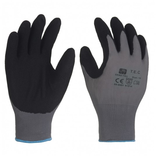 Rękawice poliestr. powlekane nitrylem SAND TEC 07 -zdjęcie numer 1