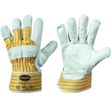 0158 Rękawice wzm. skórą lico BOMBAY