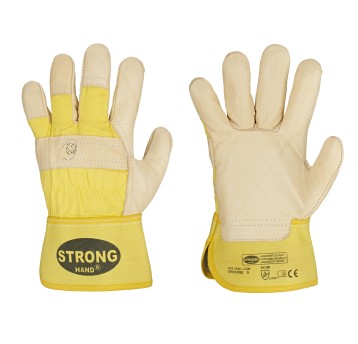 0164 Rękawice wzm skórą lico LION rozm. 10