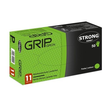0425 Rękawice nitrylowe StrongHand GRIP GREEN 8