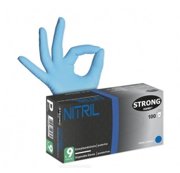 0439 Rękawice nitrylowe niebieskie /100 rozm 09