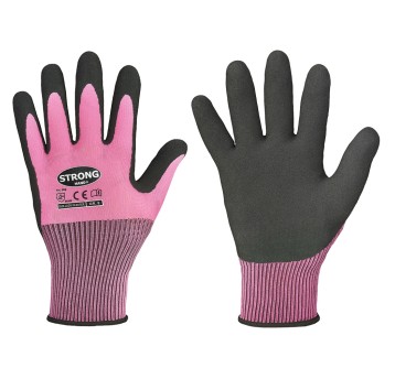 0529 Rękawice LADY FLEXTER powlekane lateksem r.6