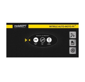 Rękawice nitrylowe czarne Auto-Moto XXL