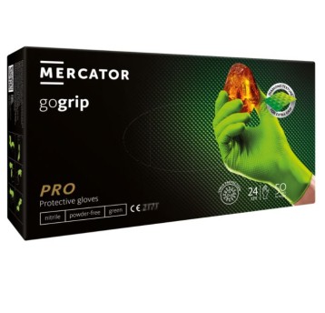 Rękawice nitrylowe GO GRIP GREEN r.L
