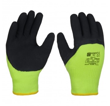 Rękawice ociepl. powl. lateks spien. WARMER TEC 10