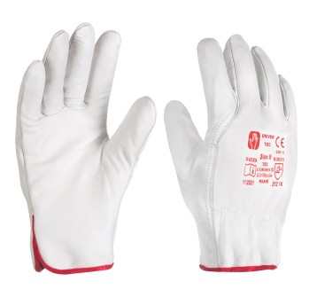 Rękawice ze skóry lico DRIVER TEC rozm. 10